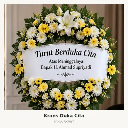 Krans Bunga Duka Madiun
